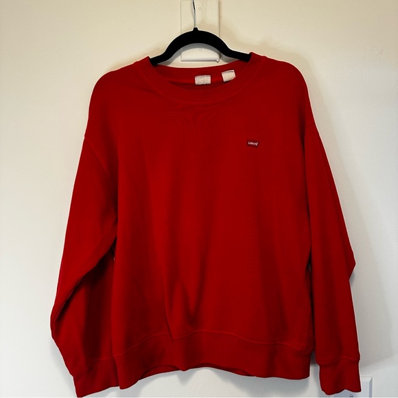 Levi's Tops - Levi’s Women’s Red Crewneck Sweatshirt